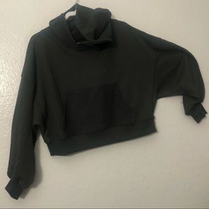 Zenana Hooded Sweater Cropped